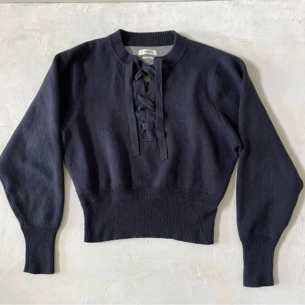 Isabel Marant Etoile Dark Midnight Kaylyn Sweater Size 42 - Picture 2 of 9